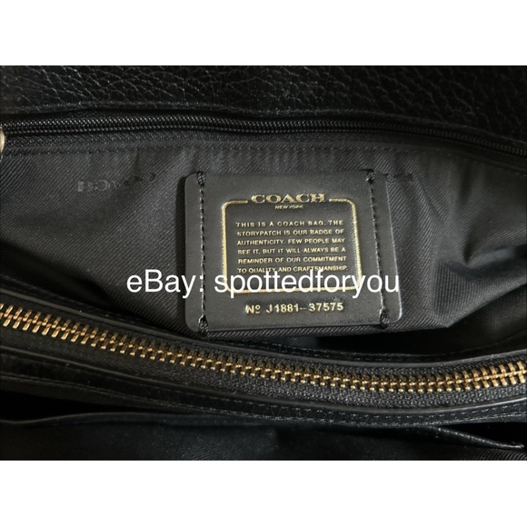 Coach Black Satchel Bag - Picture 9 of 10